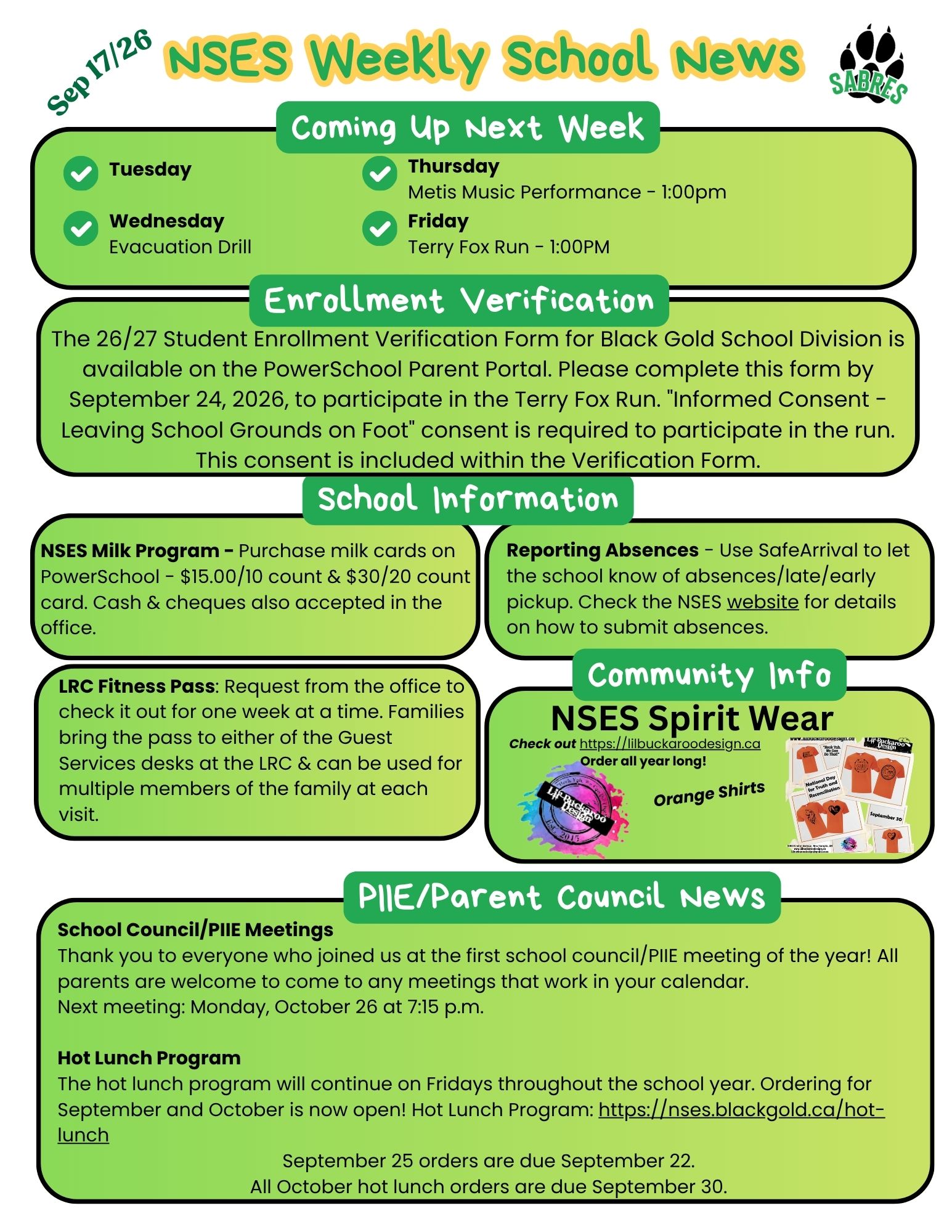 NSES Weekly School News Sep 17 2026 p1