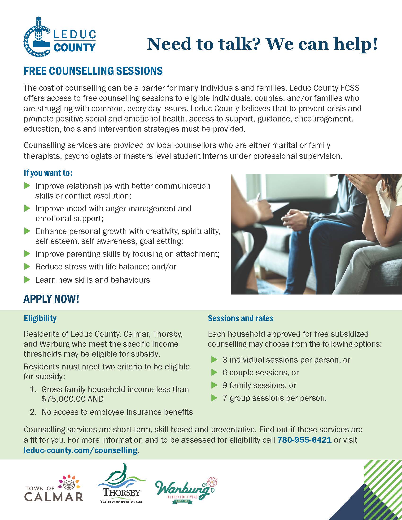 COUNSELLING SUBSIDY POSTER