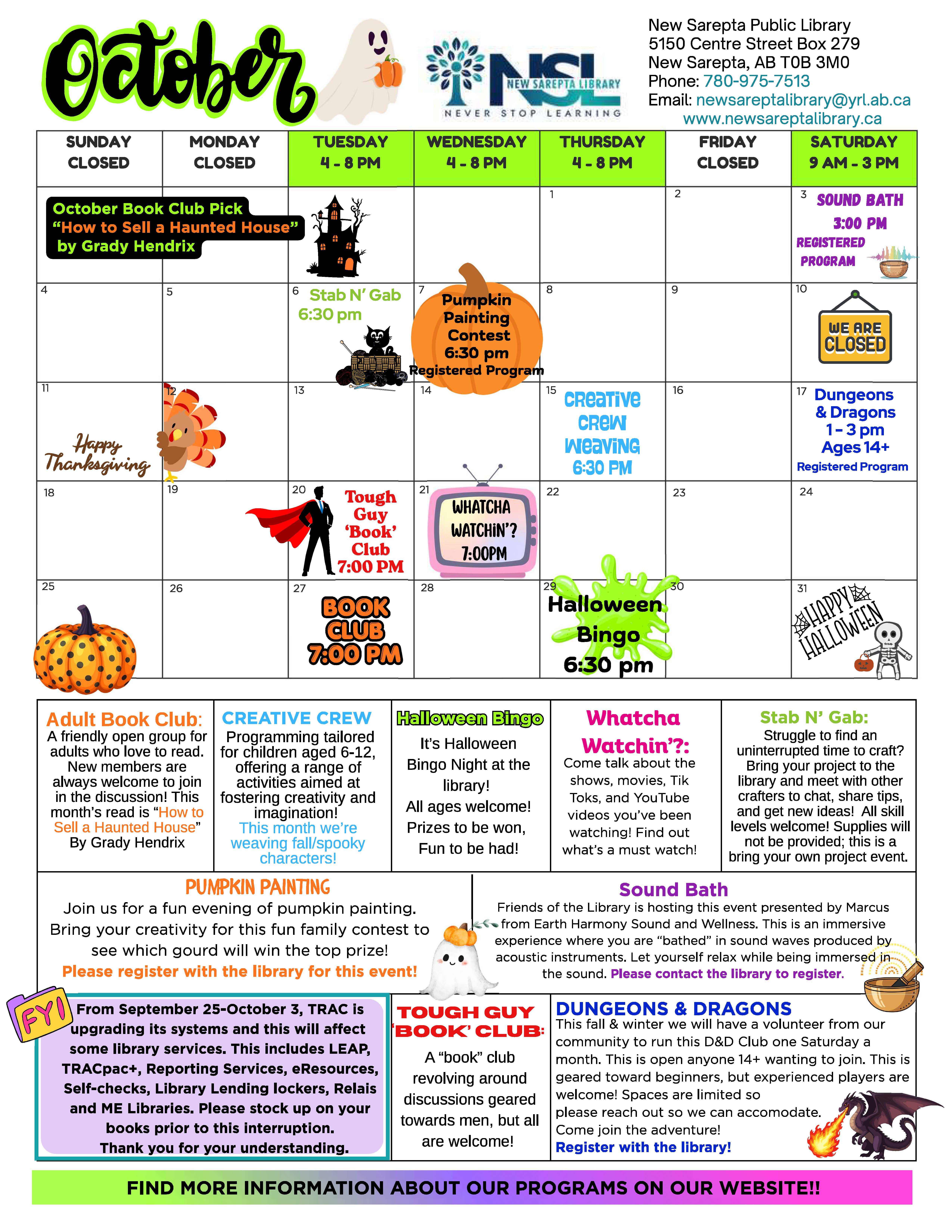 Oct 2026 Calendar