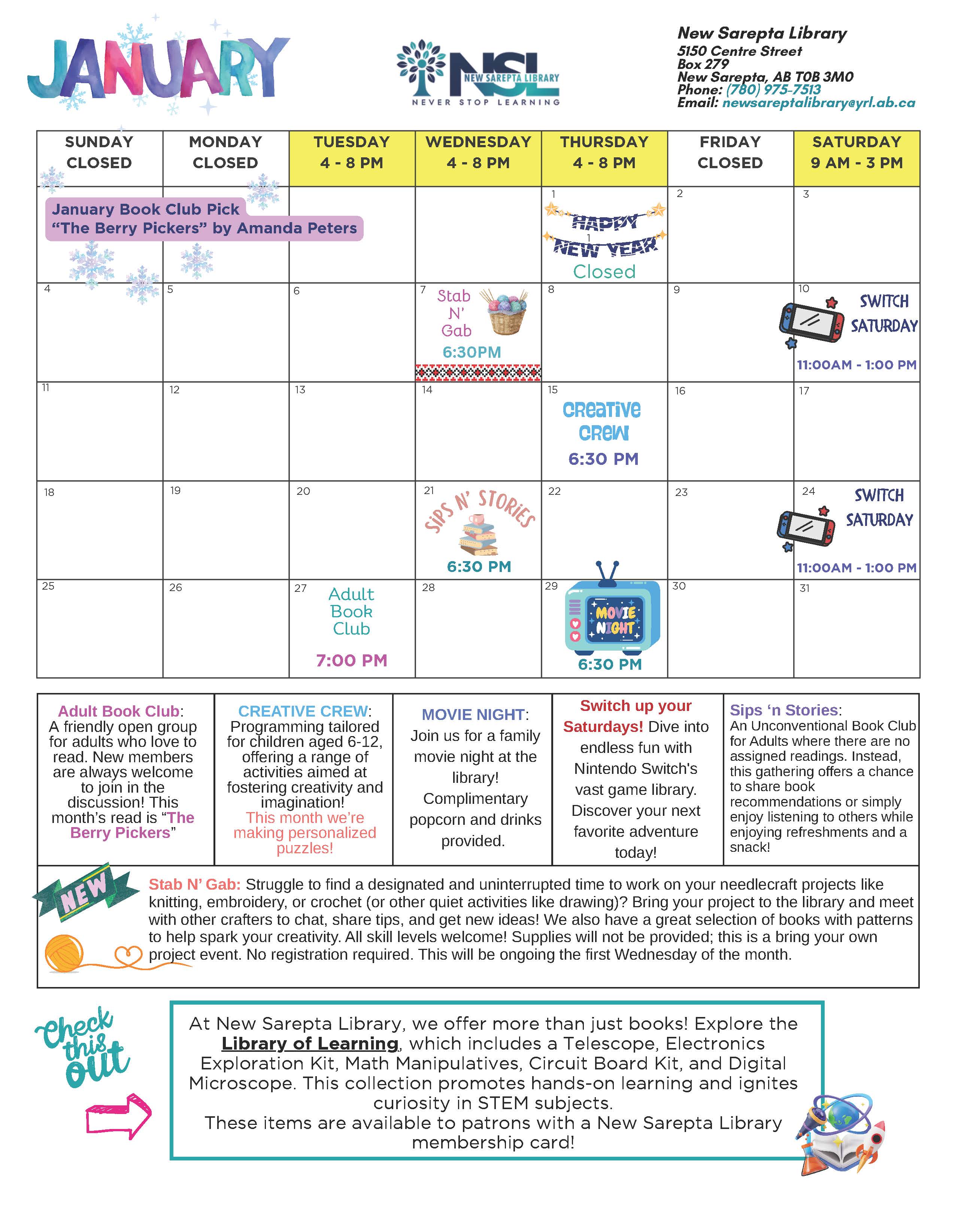 January February 2026 Calendar Page 1