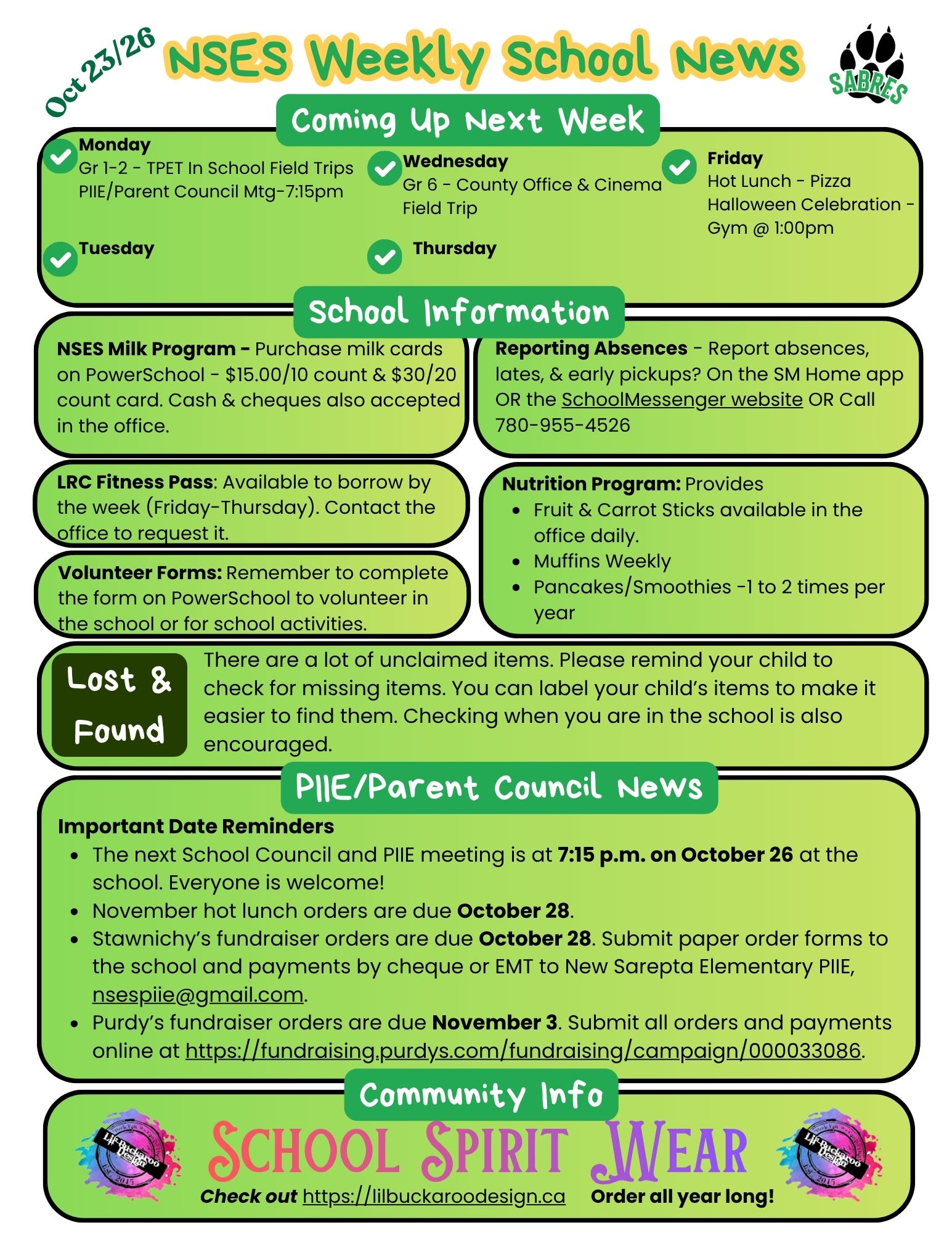 NSES Weekly School News Oct 23 2026 (1)