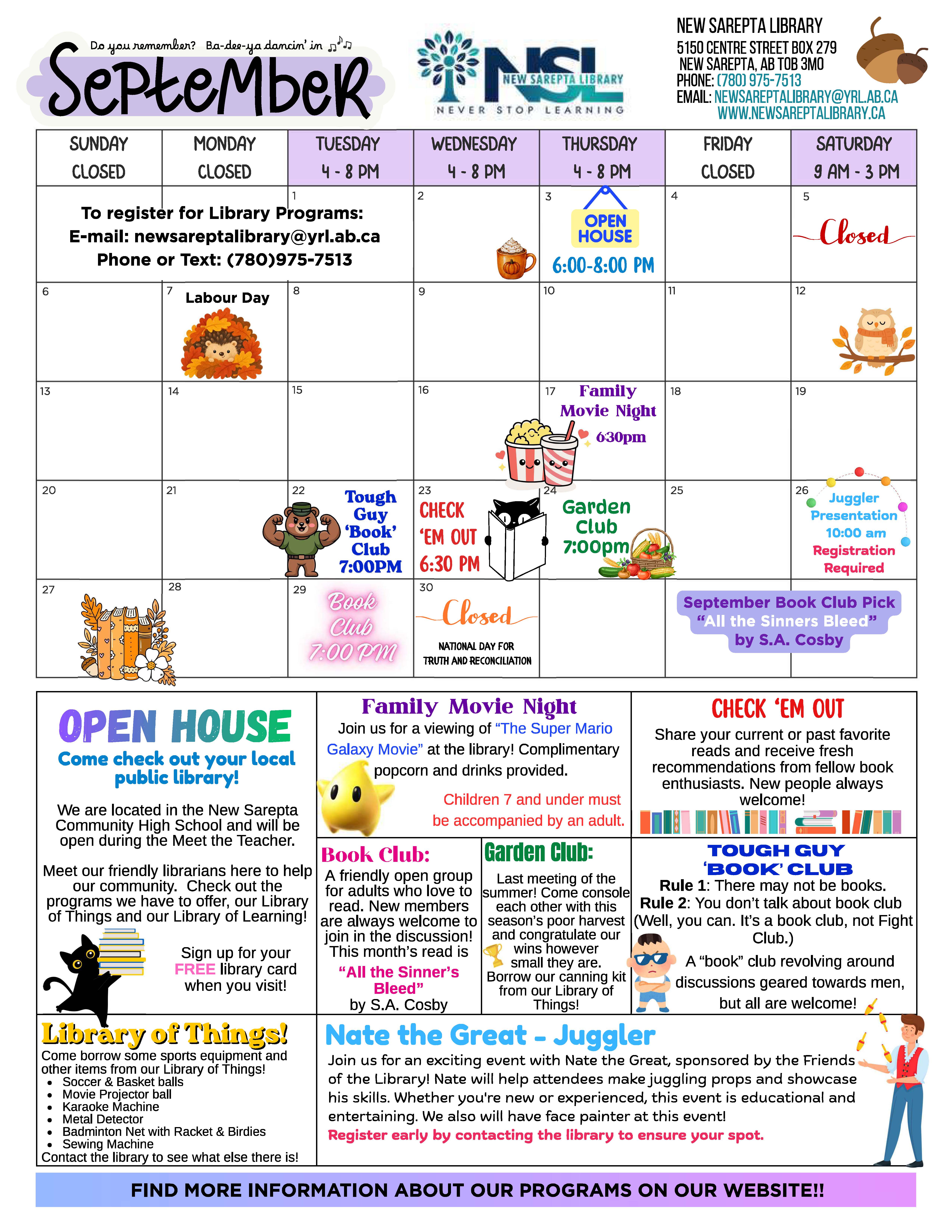 Sept, 2026 Calendar